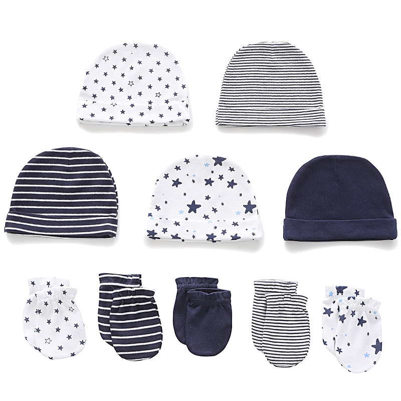 Baby Boy Girl Hat + guanti Set inverno caldo berretti di cotone roba bambino Infantil accessori neonato fotografia puntelli Fetchmous