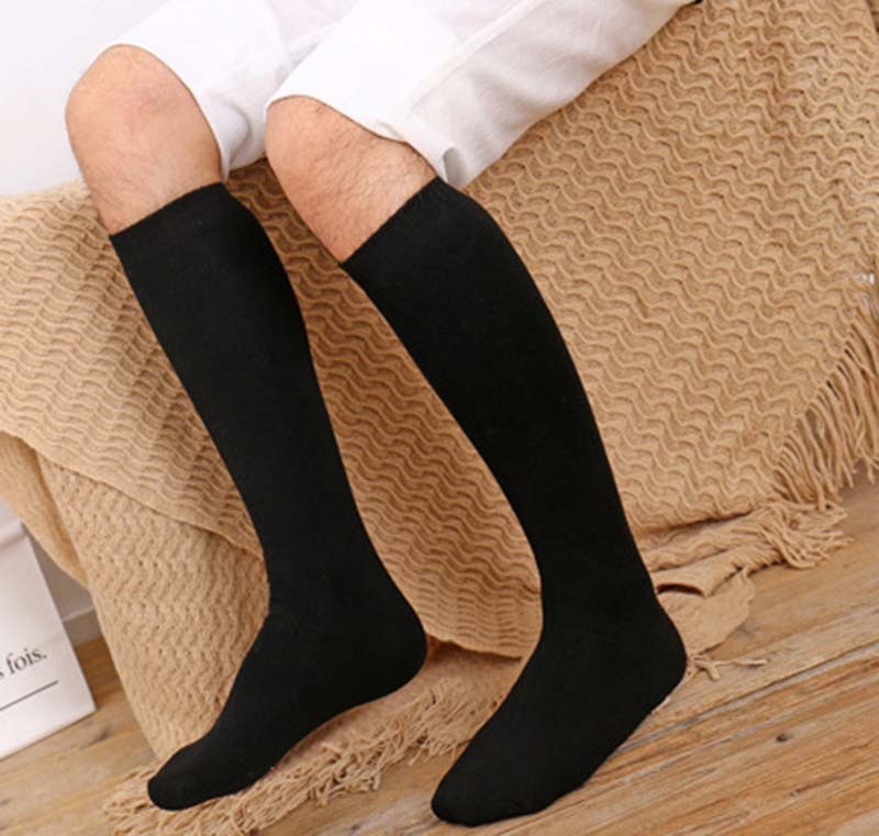 Urgot 5 paia/lotto calzini lunghi da uomo in spugna di cotone calzini ispessiti inverno più velluto calzini caldi al ginocchio da uomo