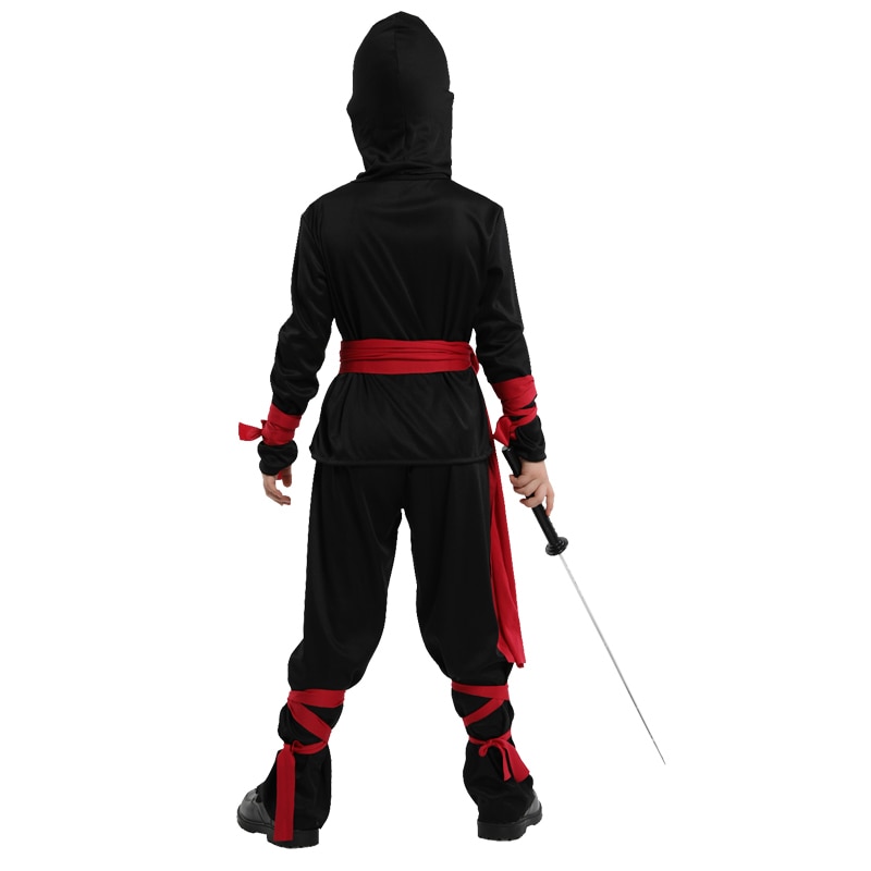 Ninja per bambini costumi per ragazzi Costume Cosplay arti marziali costumi Ninja per bambini decorazioni per feste in maschera forniture uniformi