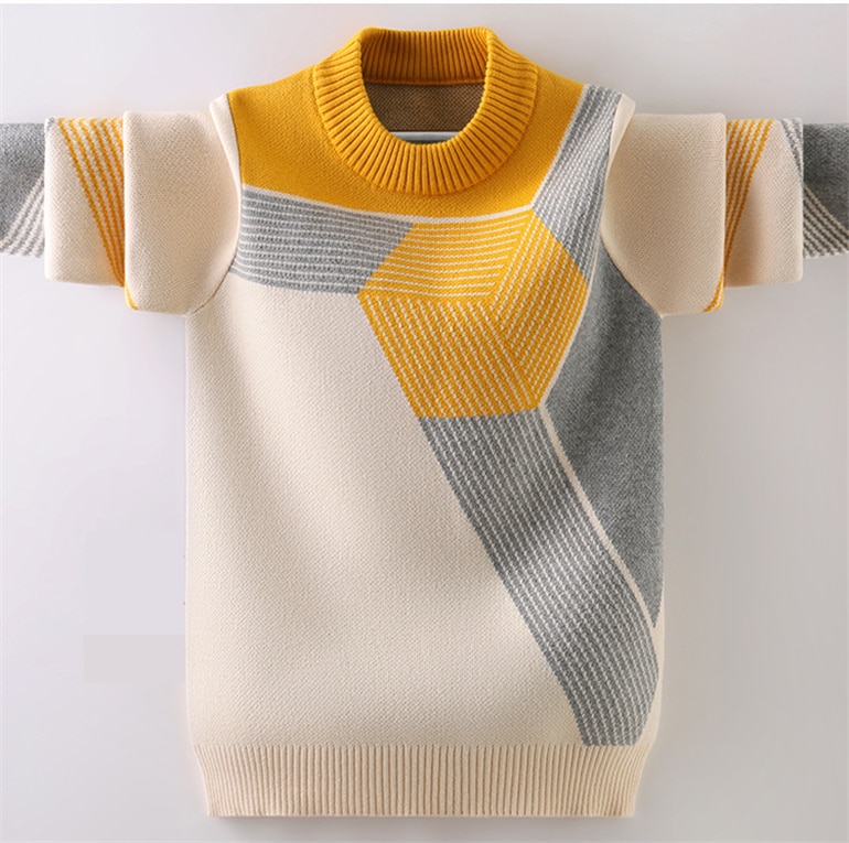 Prodotti in cotone invernale abbigliamento maglione da ragazzo Pullover o-collo maglione lavorato a maglia abbigliamento per bambini maglione per bambini tenere al caldo