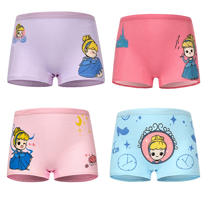 4 pezzi lotto nuovo arriva biancheria intima per bambini cotone neonata mutandine ragazze Minnie slip disegni del fumetto pantaloncini da 2 a 12 anni